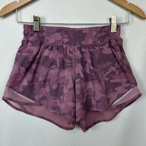 Lululemon Athletic High Waist Short Camo Lavender Size‎ 4Tall